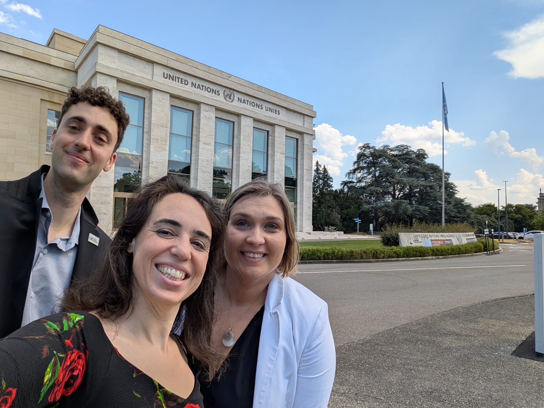 Miri, Angel and Olga at the UN